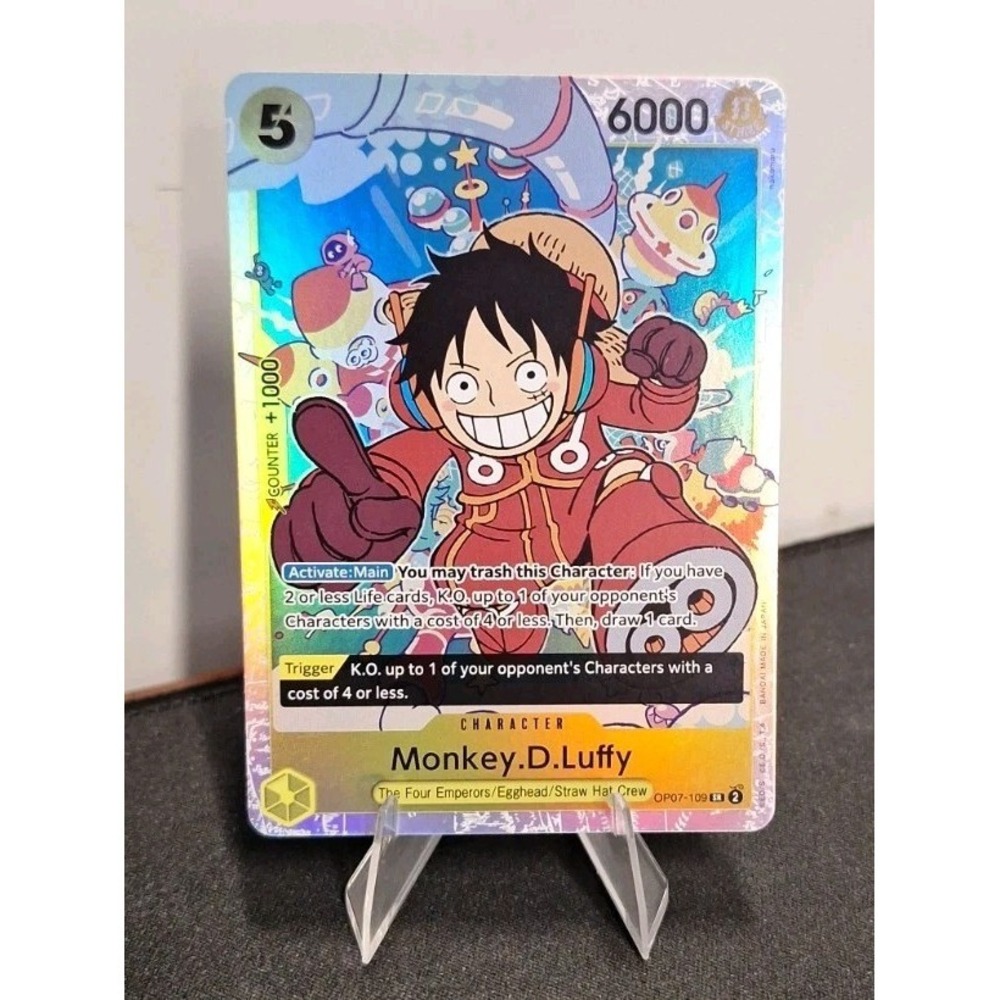 One Piece Monkey D Luffy OP07-109 500 Years In The Future FOIL English ERROR